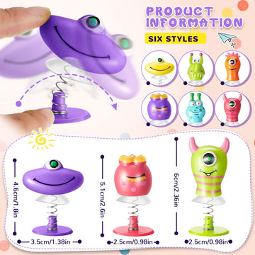 Deekin 150 Pieces Big Eye Animal Toys Spring Launchers Toys Jumping Toys Bouncy For Boys And Girls Classroom Prizes Return Goodi
