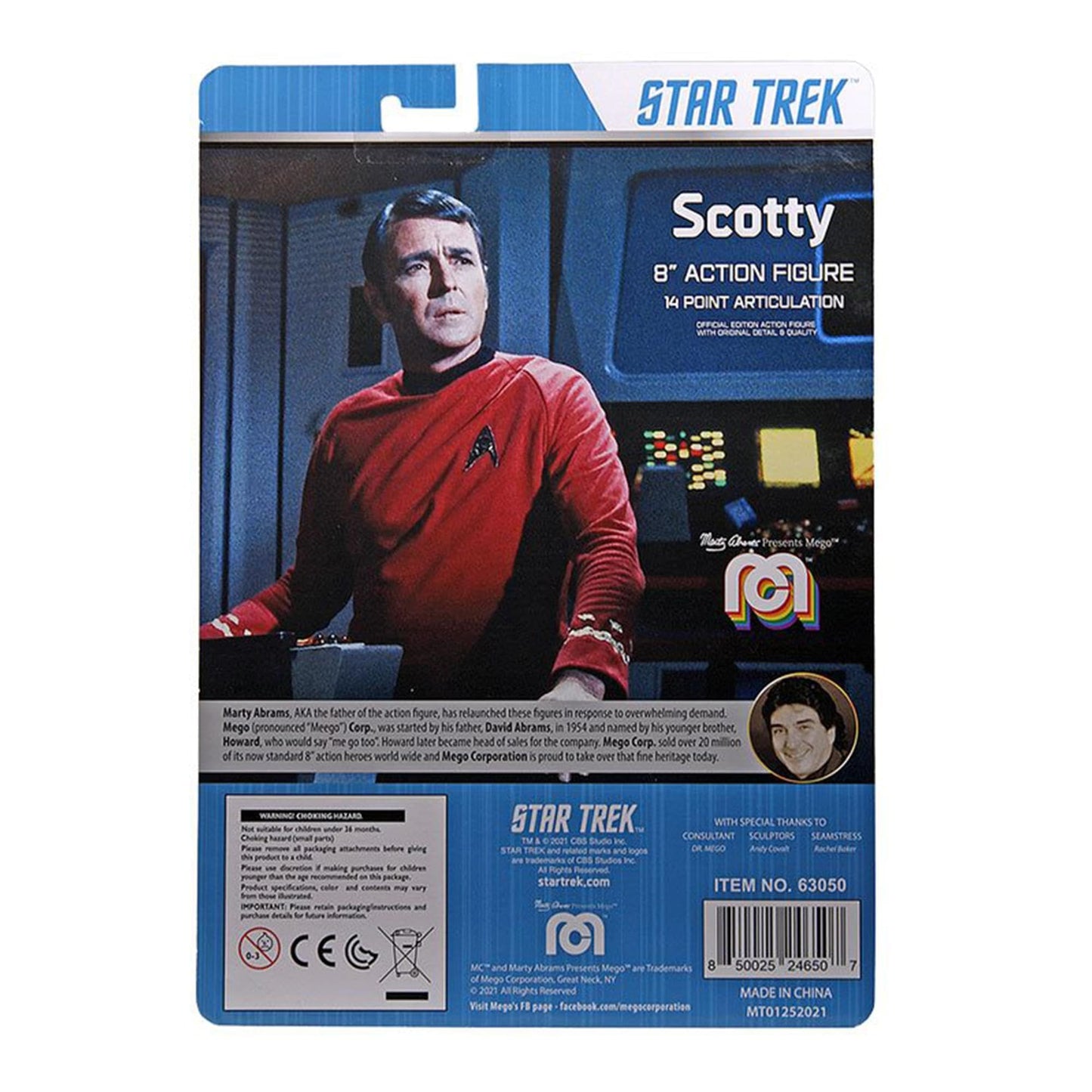 Mego Scotty Star Trek Action Figure 8'