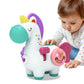 Iplay, Ilearn Baby Unicorn Activity Cube, Infant Busy Cube Montessori Toy For 1 Year Old, Babies Carseat Plane Travel Toy, Toddler Sensory Development Learning Birthday Gift 6-9-12-18 Months 2 3 Years