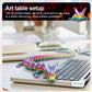 Rwsefk 24 In 3D Printed Dragon, 24Inch Dragon,3D Dragon Toy,Large Dragon Present,Ariculated Crystal Dragon(Rainbow)