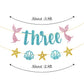 WeBenison Mermaid 3rd Birthday Banner - Pink & Blue Glitter Paper Bunting for Under The Sea Party Decorations