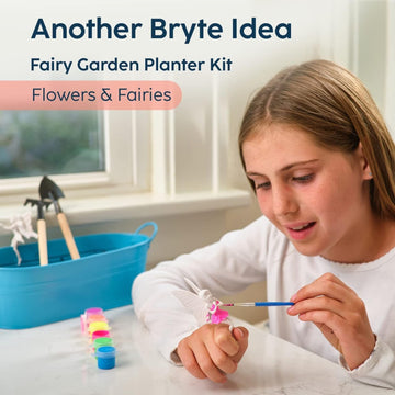 Bryte Light Up Unicorn Terrarium Kit For Kids - Grow Plant, Castle, Paint Set, Crystal Rock, Fairy Garden Lights, Arts & Crafts,