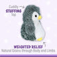 Warm Pals - Peppy Penguin - 1.5Lbs - Cozy Microwavable Lavender Scented Plush Toys - Heated Stuffed Animal - Heatable Coolable Bedtime Comfort Plushie