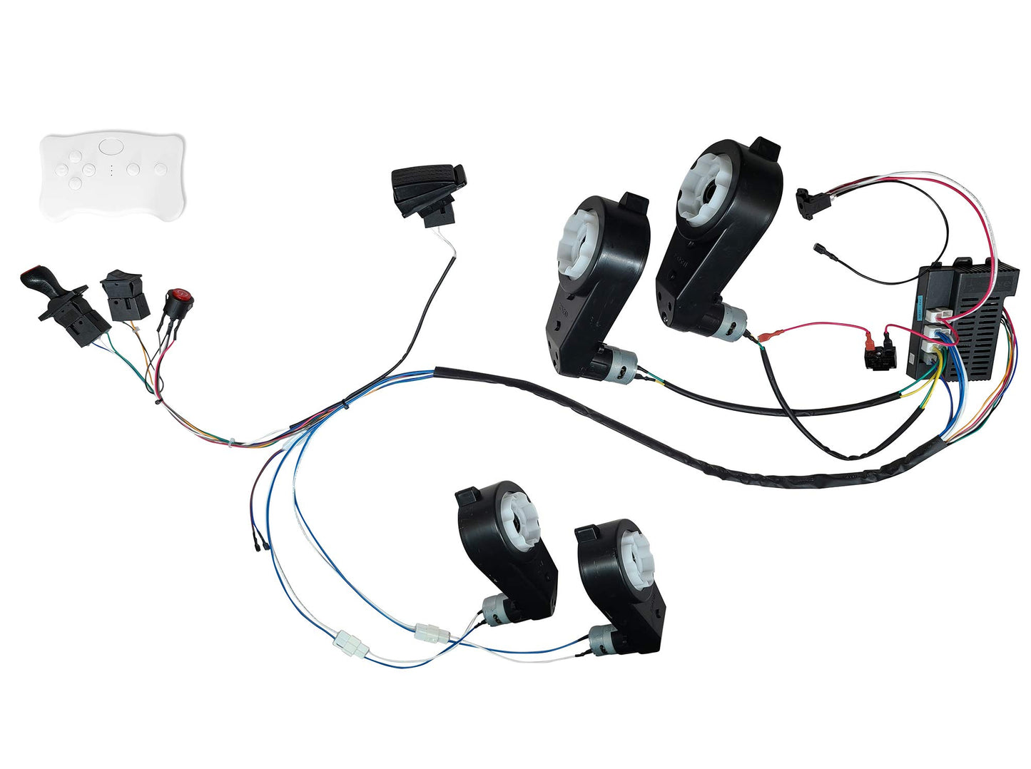 Kids Ride On Car 24V DIY Modified Harness Complete Set of Wires Remote Control Circuit Borad RX30 Control Box Switch Shifter Gea