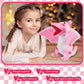 Deekin 2 Pcs Valentine'S Day Stuffed Animals Toy Love Plush Dinosaur Stuffed Animal Holding Heart Kawaii Pink Dinosaurs For Boys