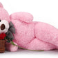 Giant Teddy Bear Stuffed Animals Plush Toy Life Size Big Plush Pink Teddy Bear For Kids Girlfriend, Soft Stuffed Bear Animals Fo