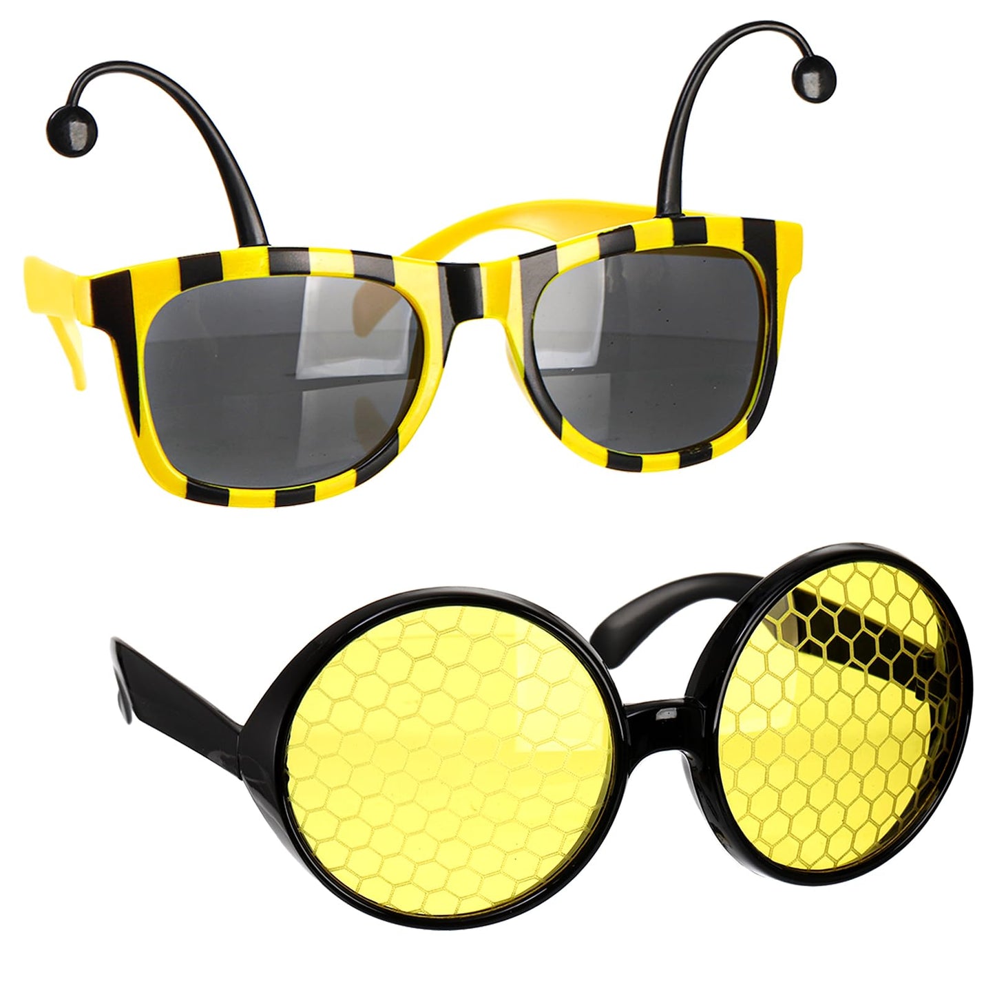 Eorbow 5 Pack Bee Costume Set  Bee Wings with 2 Antenna Headbands and 2 Glasses  Bees Outfit for Men  Women  Bees Dress Up Accessories for Birthday  Halloween  Cosplay Party  Yellow