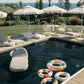 Business & Pleasure Co. Classic Pool Float - Vintage Inflatable Pool Ring For Kids - Dusty Pink - S/M
