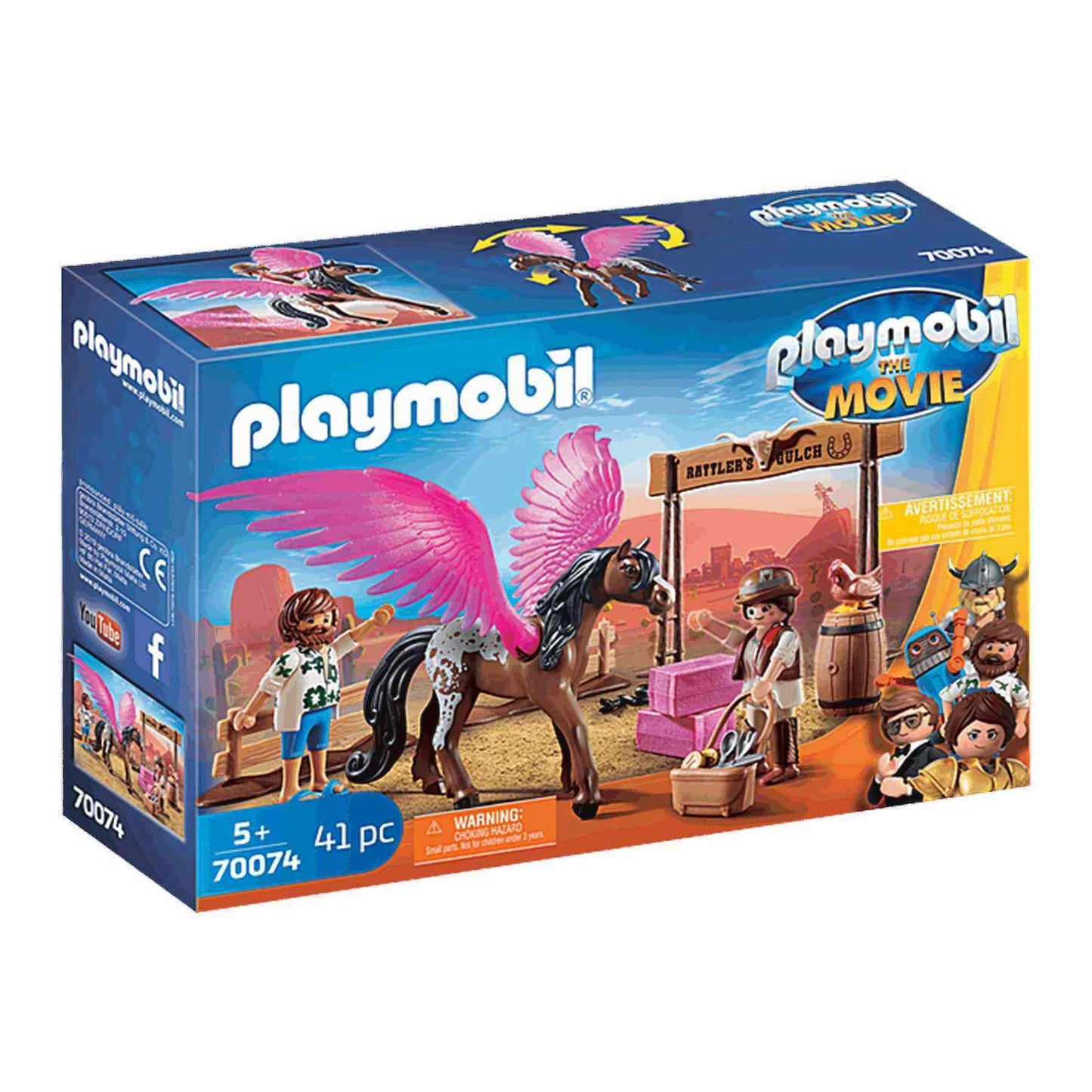 Playmobil The Movie Marla & Del With Flying Horse