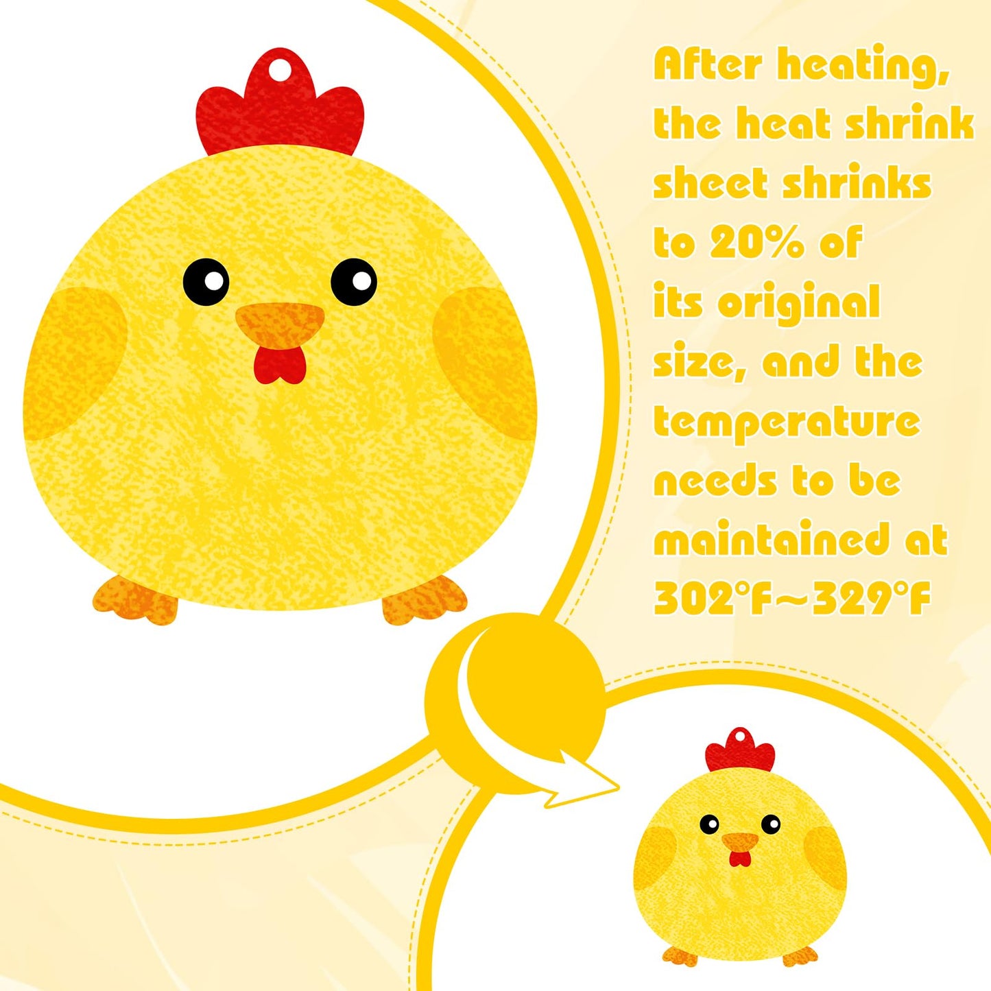 Bouiexye 156 Pcs Heat Shrink Plastic Sheet Shrinky Art Kit 30 Pcs Shrink Paper Keychain Kit for Crafts Handprint Mothers Day Ma