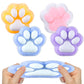 4 Pcs Taba Squishy Cat Paw, Kawaii Cat Paw Sensory Mochi Toys, Cute Cat Paw Squeeze Toys for Kids, Bags Filler for Girls Boys To