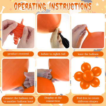 Meanplan 100 Pcs Link Balloon Linking Balloon Latex Linkable Balloons Connected Wedding Party Decoration