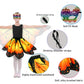 Sunlisky Kids Butterfly Wings Costume For Girls Fairy-Wings Toddler Dress Up Play Costumes Butterfly Skirt Set Mask Party Favors