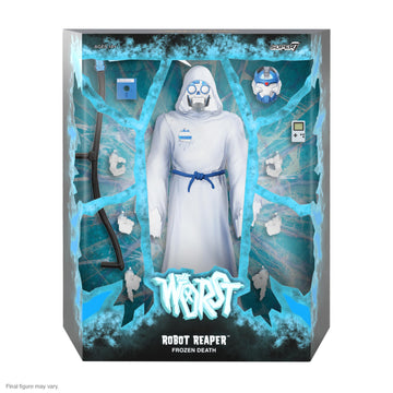 Super7 ULTIMATES! The Worst Robot Reaper (Frozen Death) - 7'' The Worst Action Figure with Accessories Collectibles and Retro To