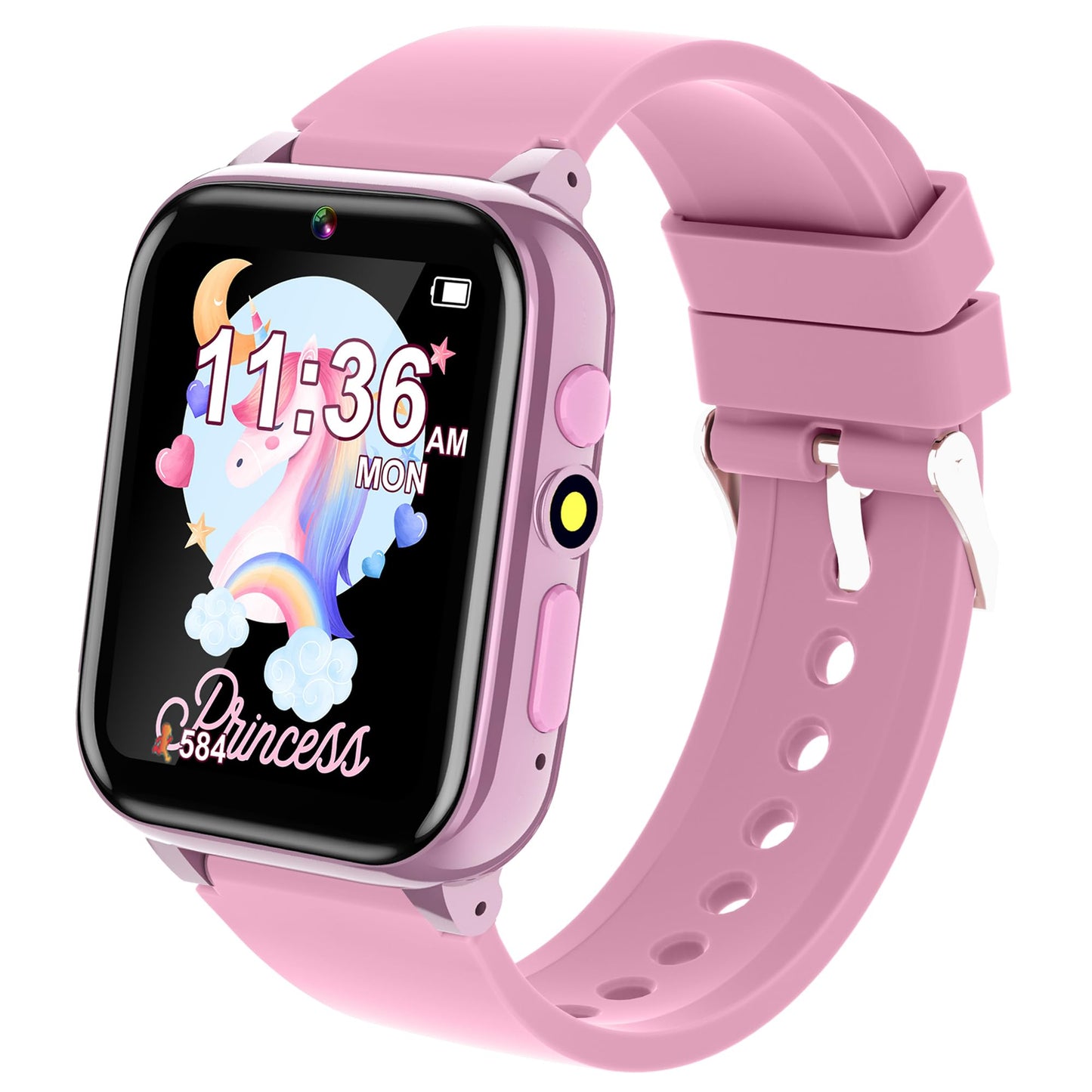 Spodus Kids Watch For Girls Ages 3-12 Girls Watch With 26 Games Pedometer Selfie Camera Calendar Learning Card Audio Book Educat