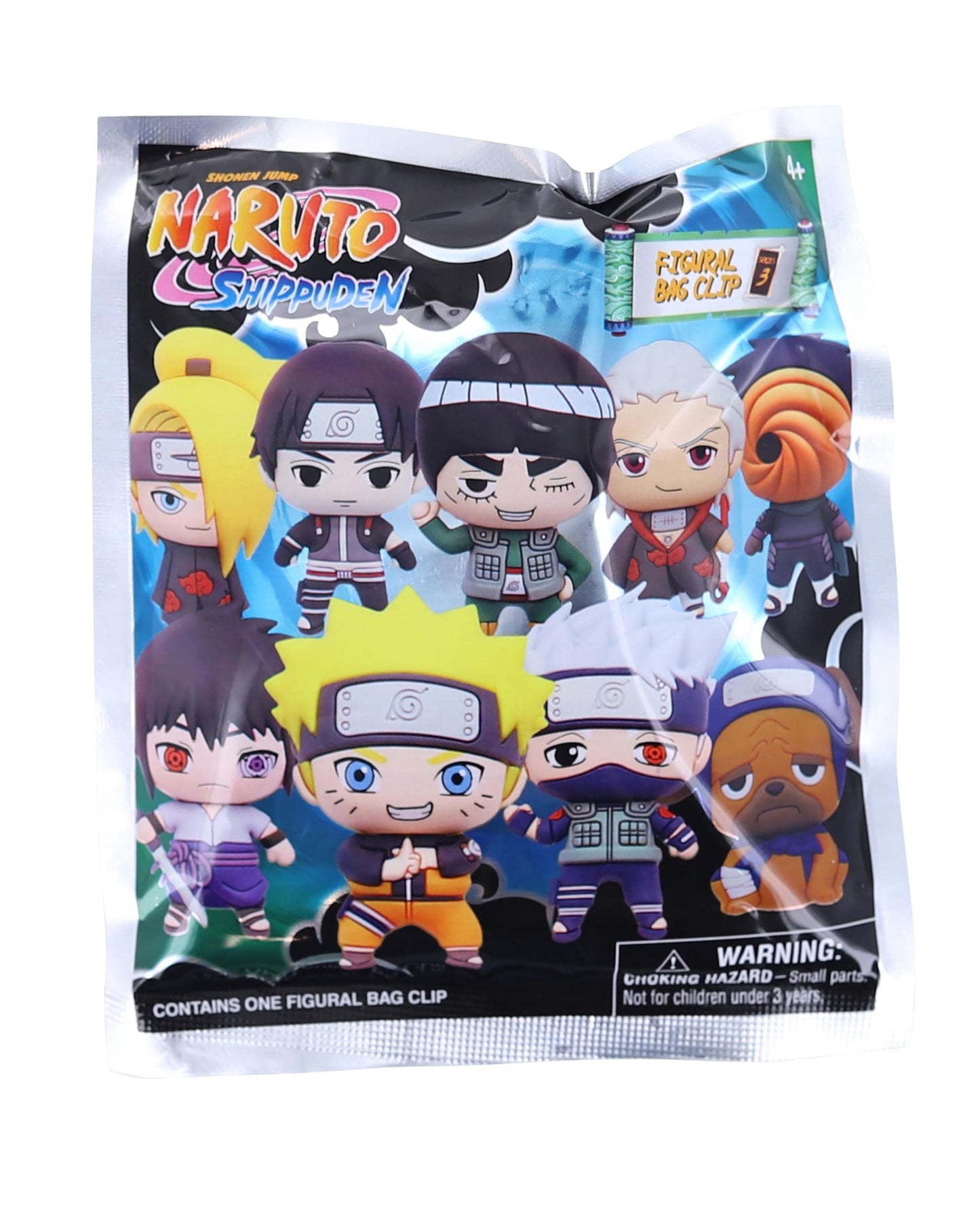 Viz Media Naruto Shippuden Series 3-3D Foam Bag Clip In Blind Bag, Multi Color