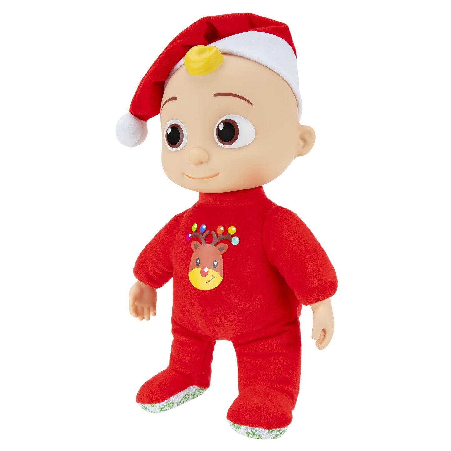 Cocomelon Musical Deck The Halls Jj Doll - Includes Jj Roto Doll With Santa Hat - Festive Doll With Activated Sounds- Toys For Preschoolers