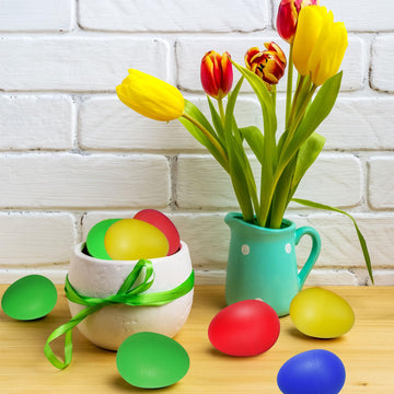 Olutacot 120 Pcs Plastic Egg Shakers Easter Egg Shaker Percussion Musical Maracas Plastic Easter Egg For Kids Toys Learning Diy