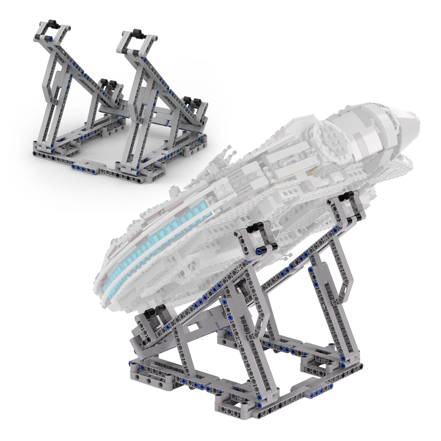 Millennium Falcon Vertical Display Bracket For Lego 75257 Starship Model, Sturdy Stand Building Kit, Best Gift And Movie Collectible For Adults(236 Pcs)