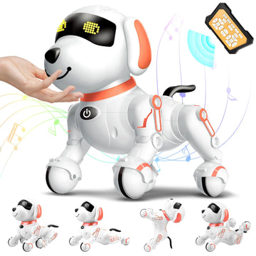 Chridark Remote Control Robot Dog Toy For Kids 5-7 Years Old, Pet Puppy Robotic Toy, Smart Robot Dog, Interactive Touch Walking 