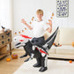 Aiwendish Halloween Skeleton Riding Inflatable Dinosaur Costume For 8 10 12 Kids Dragon Cosplay Blow Up Ride On T-Rex