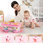 Jhoprcin Baby Toys for 6 to 12 Months: 7 Models Pink Rotating Light Up Drum Musical Instruments for 12-18 Months Kids  Tummy Time Toys for Baby 0-3-6-9 Months  Walker for Boy Girl Gifts