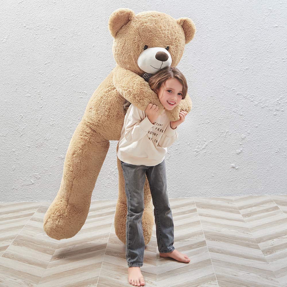 Maogolan Big Teddy Bear 55 Inches Giant Bear Stuffed Animals Large Plushies Life Size Teddy For Children Adults