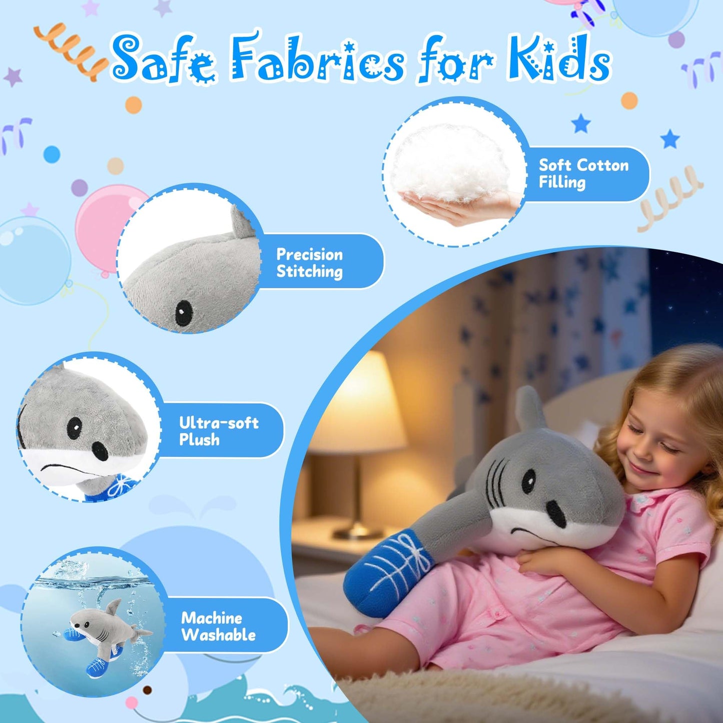 Italian Brainrot Plush Toy  14 Inch Tralalero Tralala Plushies Toys  Soft Stuffed Funny Meme Animals Dolls Gifts for Kids Boys Girls