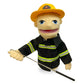 okegztoa 16'' Puppets Entriloquist Puppet,Hand Puppets for Kids Plush Fireman Puppets for Adults with Removable Mouth Puppet for