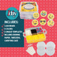Sculpt Pro Fuse Beads Super Value Kit - 3600 Emoji Smiley Faces, 6 Colors, Small DIY Arts & Crafts Set for Kids