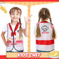Panitay 12 Pcs Kids Community Helper Dress Up Vest, Boy & Girl Career Cosplay Party Costume For Toddlers Occupation Role Play(Ch