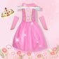 Dulsaera Princess Dress Up For Girls 4-6, Dress Up Clothes For Little Girls 3T-4T, Christmas Birthday Gift For Toddler Girls Age
