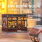 Fsolis Book Nook Kit - DIY Scene Miniature Kit  3D Wooden Puzzles for mature-themeds  294 Pieces  Tiny House Booknook Craft Bookshelf Decor Mini Scale Model  Gifts for Women Puzzle Lovers (Corner Coffee Shop)