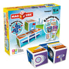 Geomag Magicube Transport 4-Piece Magnetic Stacking Cubes Building Set, Toddlers & Kids Ages 1.5 And Up, Stem Educational Toy, Swiss-Made, Creativity, Imagination, Learning, 6 Adorable Building Ideas