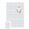 Extra Large Baby Play Mat - 4Ft X 6Ft Non-Toxic Foam Puzzle Floor Mat For Kids & Toddlers (Persia Handmade Pattern, Blue And Whi