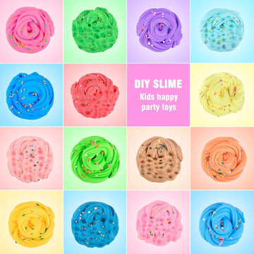 38 Pack Butter Slime Kit, Valentine'S Day Slime Sensory Tactile Fidget Toy, Educational Slime Toy, Soft & Non-Sticky, Birthday E
