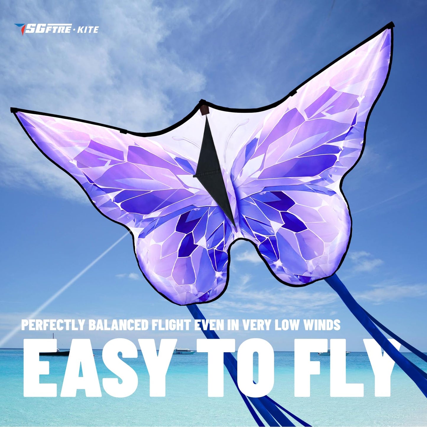 Sgftre Golden Butterfly Design Kites
