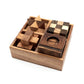 Bsiri Wooden Puzzle Box Set (4 Games) - Challenging Brain Teasers 3D Puzzles For Adults, Interlocking Games For Iq Test. Ideal For Rustic Patio Decor, Unique Gift For Christmas And Birthdays
