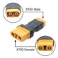 2Pair XT90 Connector Adapter, XT90 to XT60 Male Female No Wire Adapter Converter for RC Lipo Battery ESC/Charger