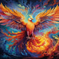 Tulip N Turtle Firebird Diy Acrylic Paint By Number Kit For Adults Beginner Canvas Painting By Number Acrylic Painting. Wall Dec