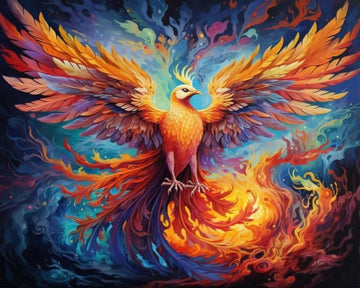 Tulip N Turtle Firebird Diy Acrylic Paint By Number Kit For Adults Beginner Canvas Painting By Number Acrylic Painting. Wall Dec
