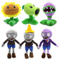 Maikerry 6Pcs Plants And Zombies Plush Vs Toys Sets Pvz Plush Stuffed Toys Soft Figure Doll Great Birthday Gifts For Boys And Girls