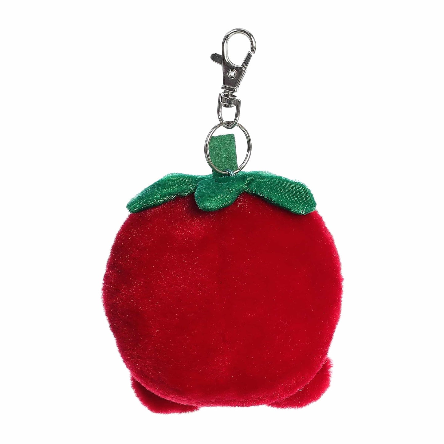 Aurora Adorable Palm Pals Juicy Strawberry Clip-On- Fun Collectible Plush For Kids and mature-themed Collectors - Perfect For Backpacks and Birthday Gifts - Red 4 Inches