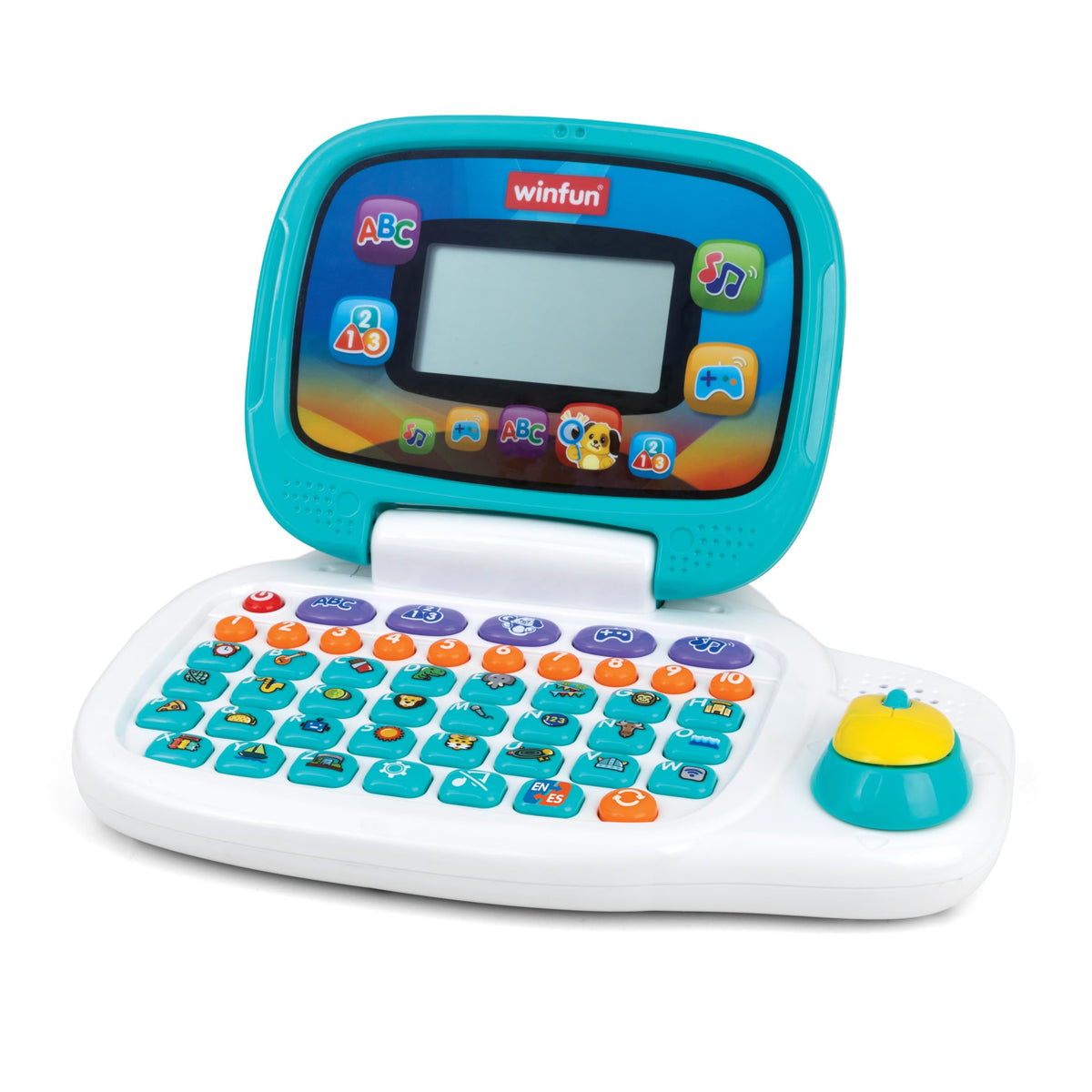 Winfun Bilingual Learning Laptop for Kids  English & Spanish Educational Toy for Toddlers 3+ with Games, Music, Letters, Number