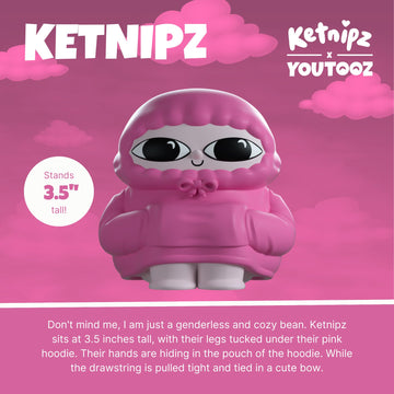 Youtooz Ketnipz 3.5' Vinyl Figure, Official Licensed Collectible Cartoon, By Youtooz Creators Collection