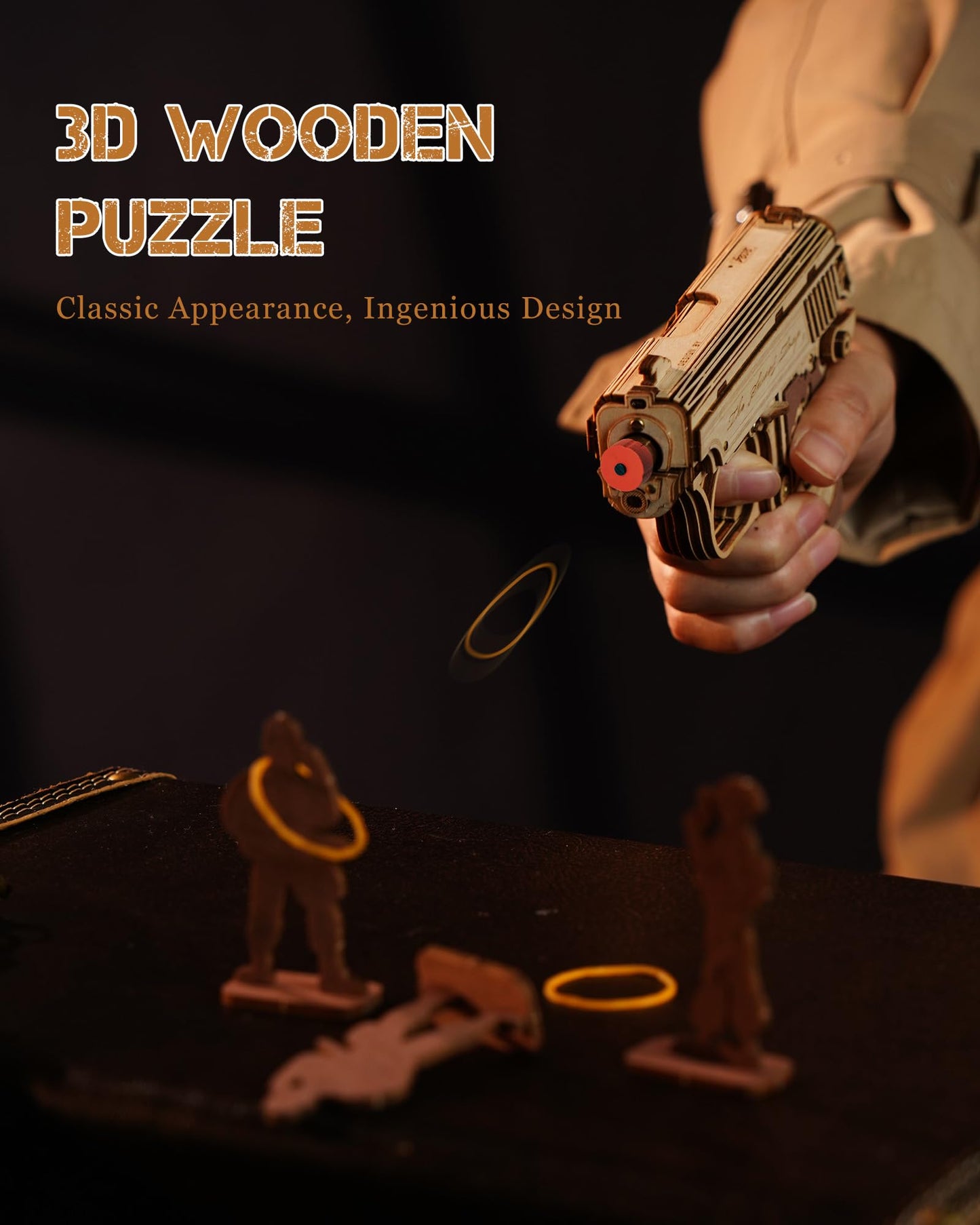 Wowood 3D Wooden Puzzles  Mini Model Craft Kit  Mechanical Model Puzzle  Unique Gift for mature-themed/Teen