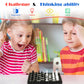 Charniol Magnetic Travel Chess Set Checkers With Portable Folding Chess Board Educational Toys For Family Board Games, 2 Pcs (Stylish Style)