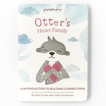 Slumberkins 14' Otter Kin & 2 Board Books Complete Set Bundle | Promotes Family Bonding, Building Connections & Acceptance | Social Emotional Learning, Ages 0+ (Otter Kin Plush + 2 Board Books)