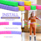 Vinsot Toy Hoop Detachable Plastic Hoops Exercise Equipment Toy Adjustable Rings For Sports Playing Party Game Dance Pet Training