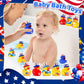 Ouryec 24 Pack Patriotic Rubber Ducks, 4Th Of July Rubber Ducks Jeep Ducks Bulk, 4Th Of July Independence Day Usa Memorial Day P